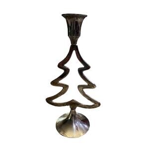 International Silver Company Silver Plated Christmas Tree Candle stick holder
